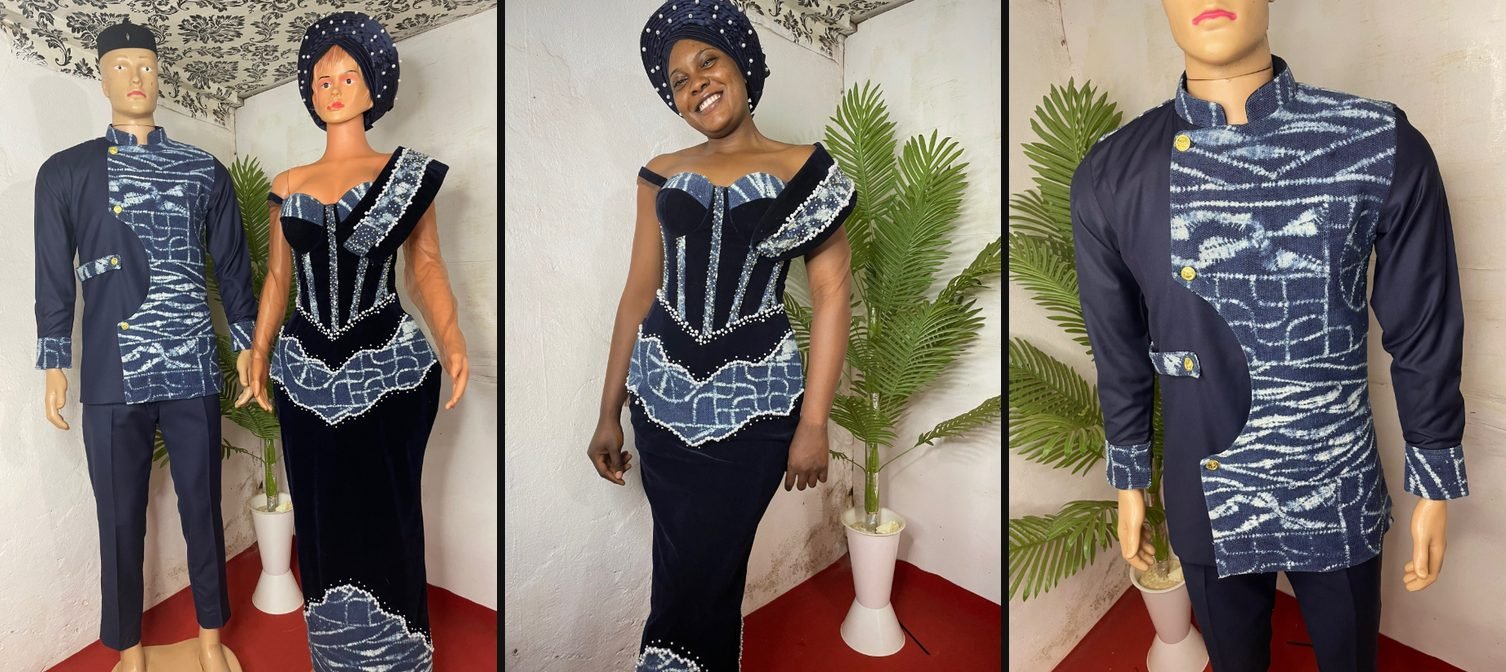 Ndop outfits made in the workshop in Mairie Rurale
